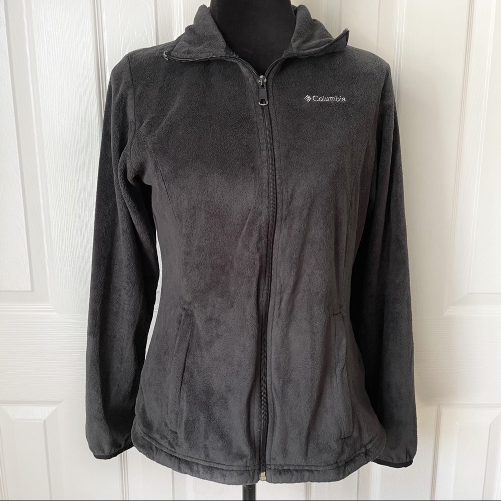 COLUMBIA Fuzzy Full Zip Up Fleece Size Medium
